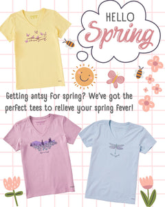 Getting Antsy for Spring? We’ve Got the Perfect Tees to Cure Your Spring Fever!