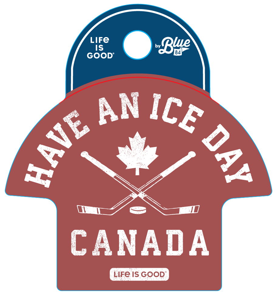 3.5" Sticker-Stick Hockey Canada