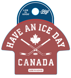 3.5" Sticker-Stick Hockey Canada
