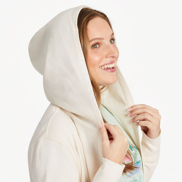 Women's Simply True Beyond the Hip Hoodie - Putty White