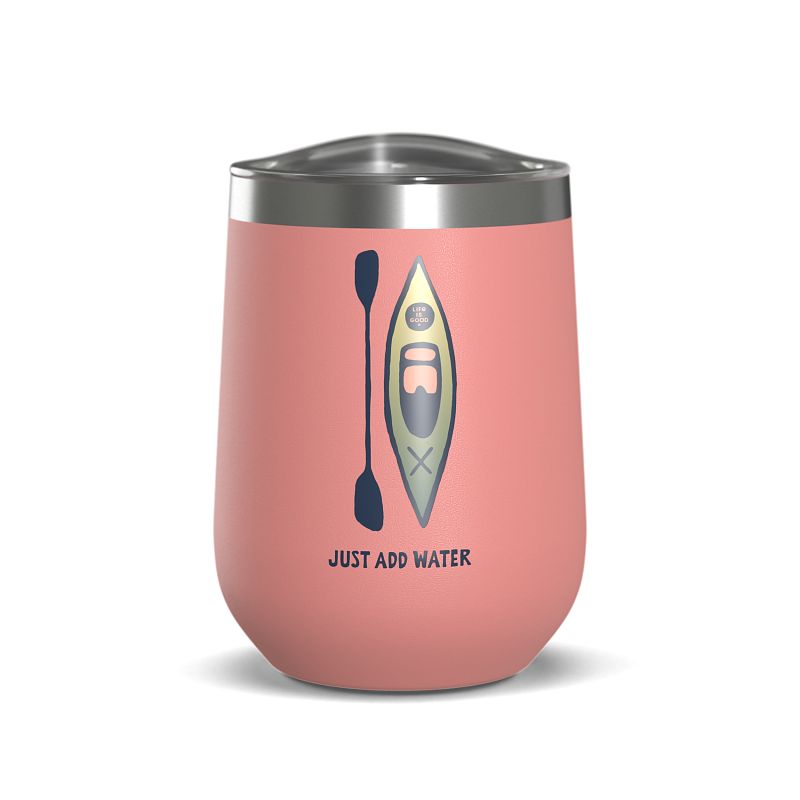 12oz Stainless Wine Just Add Water Kayak