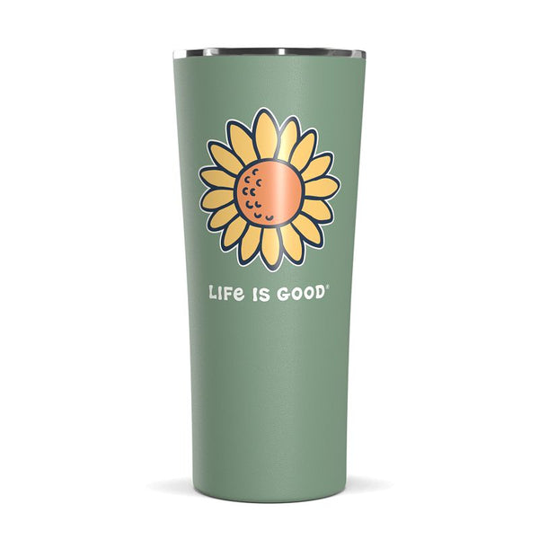 22oz Stainless Tumbler Vintage Sunflower