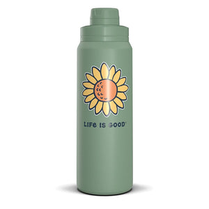 26oz Stainless Water Bottle Vintage Sunflower