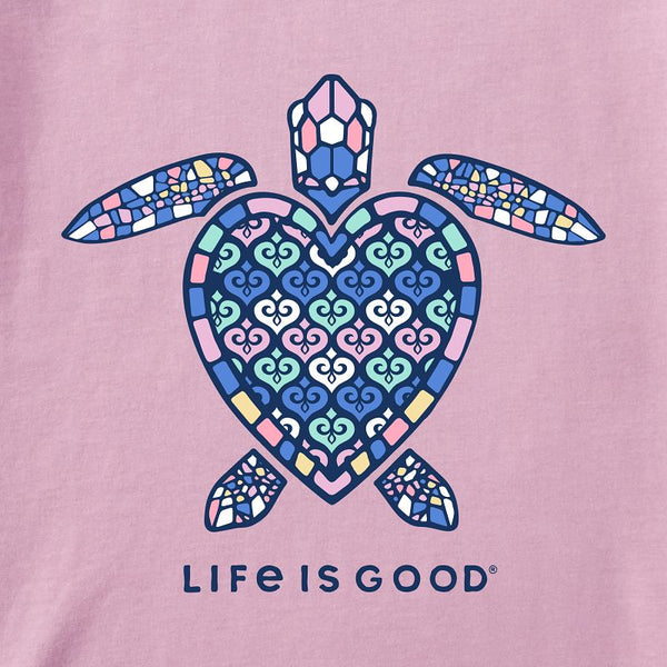 Women's Crusher Tee-Mandala Heart Turtle