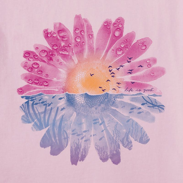 Women's Crusher Tee-Under Watercolour Daisy