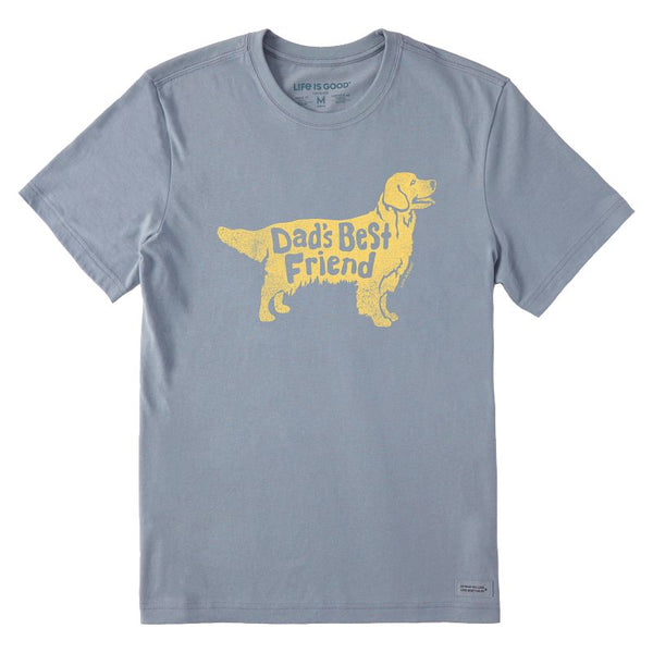 Men's Crusher Tee-Dad's Best Friend Golden Retriever