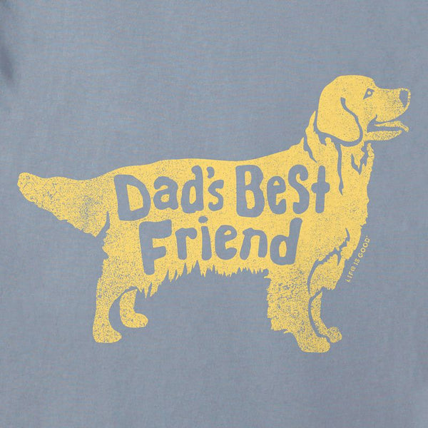 Men's Crusher Tee-Dad's Best Friend Golden Retriever