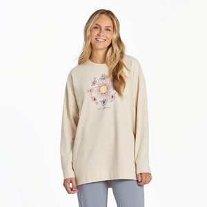 Women's Crusher Flex Oversized Crew-Celestial Florals