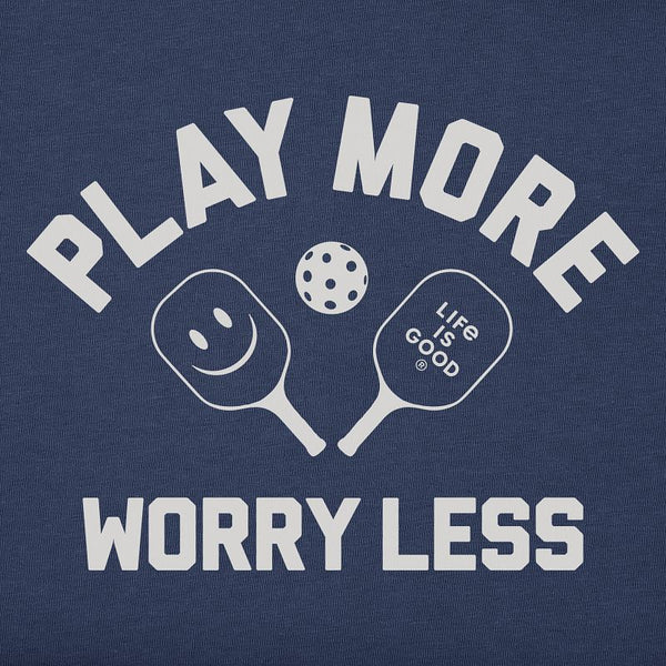 Men's Crusher Tee - Play More. Worry Less. (Pickleball)