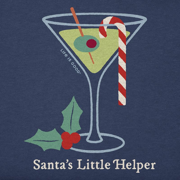 Women's Crusher Vee - Santa's Little Helper Martini