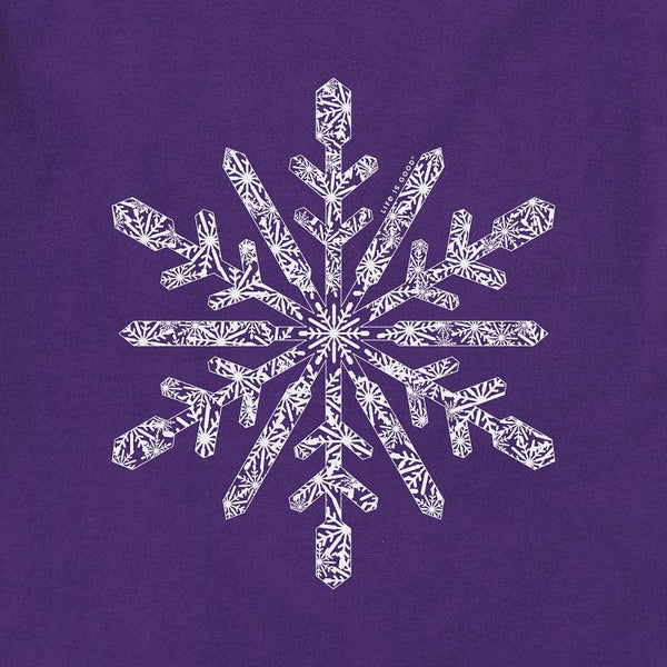 Women's Long Sleeve Crusher Vee - Snowflake