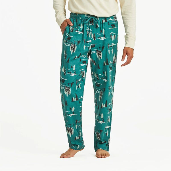 Men's Classic Sleep Pants - Woodland Pattern