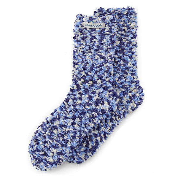 Adult Unisex PomPoms Sock - Darkest Blue