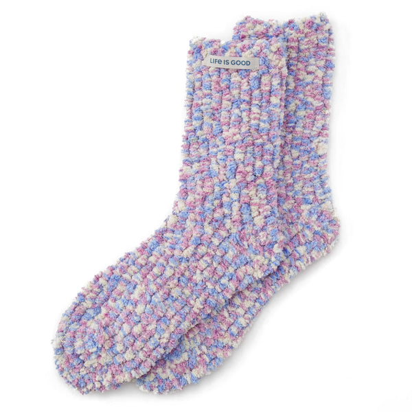 Adult Unisex PomPoms Sock - Violet Purple
