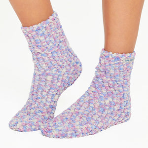 Adult Unisex PomPoms Sock - Violet Purple