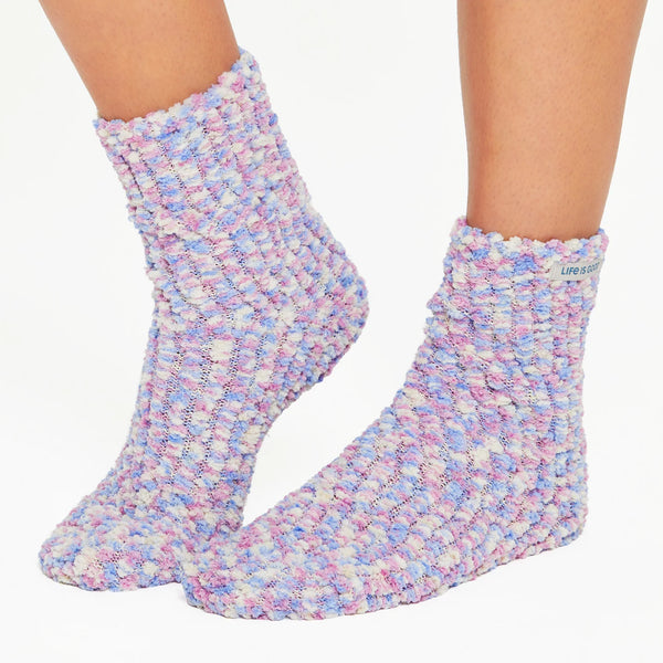 Adult Unisex PomPoms Sock - Violet Purple