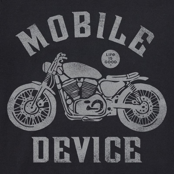 Men's Short Sleeve Crusher- Mobile Device Motorcycle