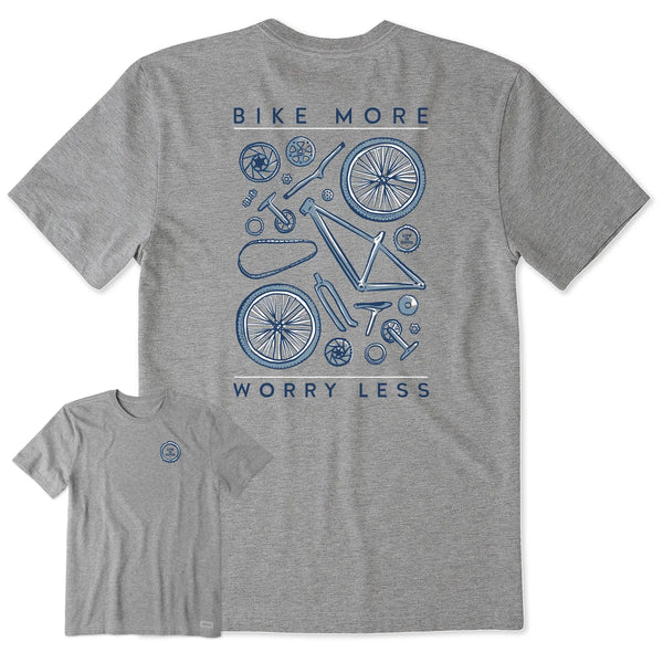 Men's Crusher Tee - Bike More Worry Less