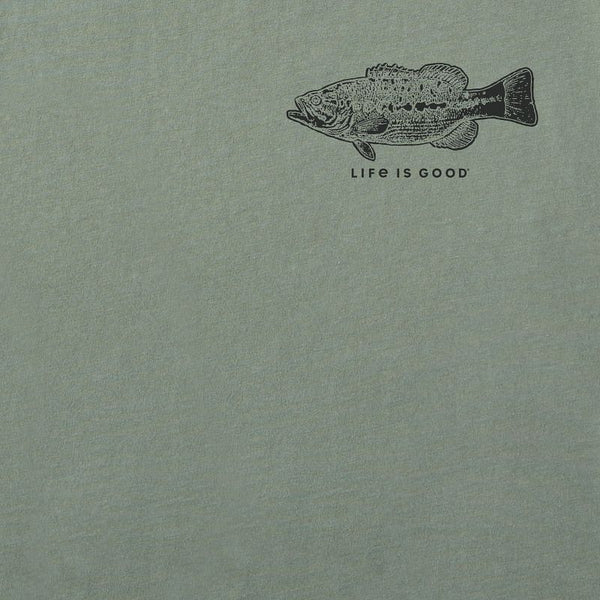 Men's Short Sleeve Crusher-Fineline Freshwater Fish (Front and Back Graphic)