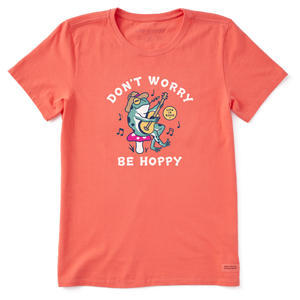 Women's Crusher Tee - Don't Worry Frog