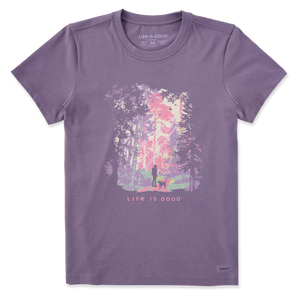 Women's Crusher Tee - Hiker with Sunbeams (Dog)
