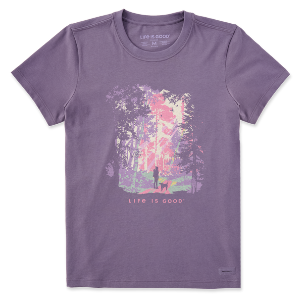 Women's Crusher Tee - Hiker with Sunbeams (Dog)