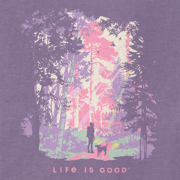 Women's Crusher Tee - Hiker with Sunbeams (Dog)