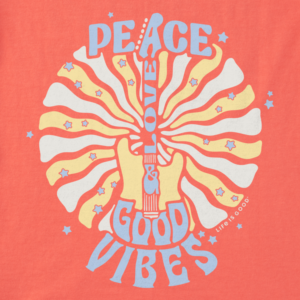 Women's Crusher Tee - Peace Love Good Guitar