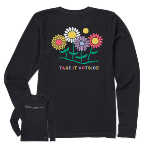 Women's Long Sleeve Crusher Tee - Take It Outside