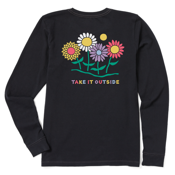 Women's Long Sleeve Crusher Tee - Take It Outside