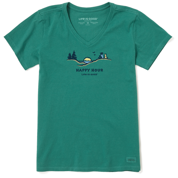 Women's Crusher Vee - Happy Hour Sunset
