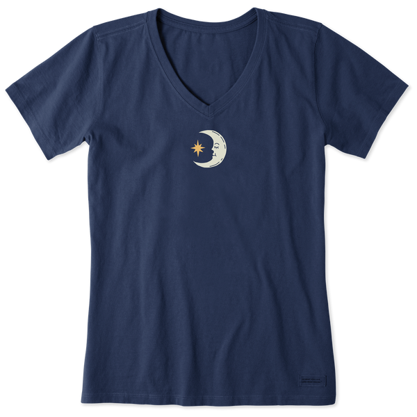 Women's Crusher Vee - Moon and Star