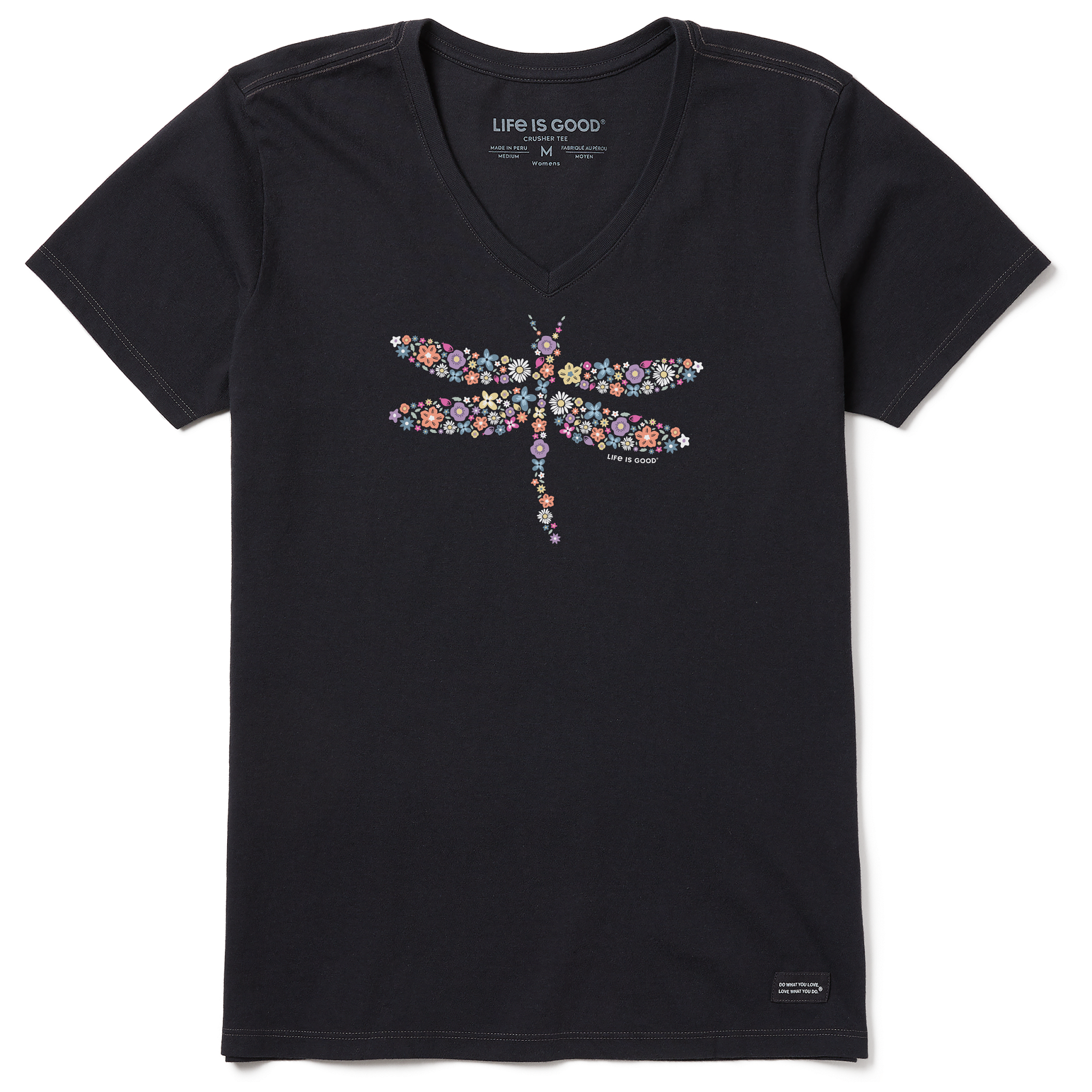 Women's Crusher Vee - Dragonfly Flowers
