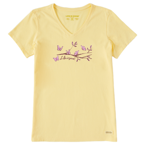 Women's Crusher Vee - Perch Nectar Butterflies