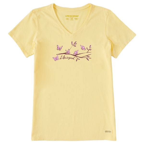 Women's Crusher Vee - Perch Nectar Butterflies