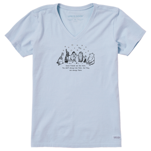 Women's Crusher Vee - Friends are like Stars (Pooh)