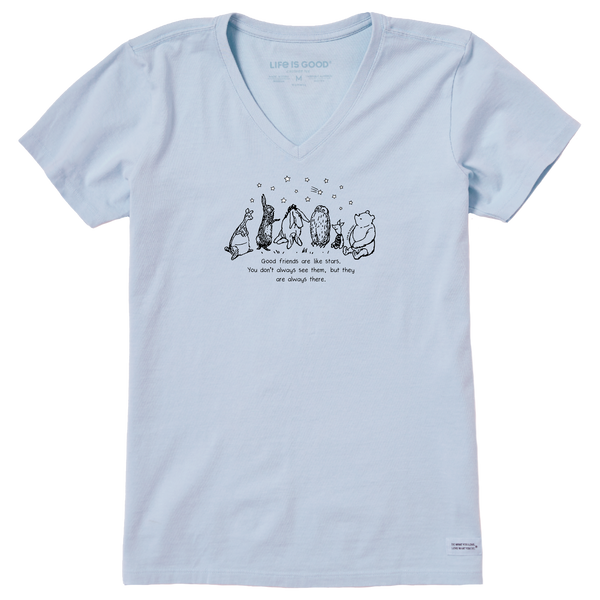 Women's Crusher Vee - Friends are like Stars (Pooh)