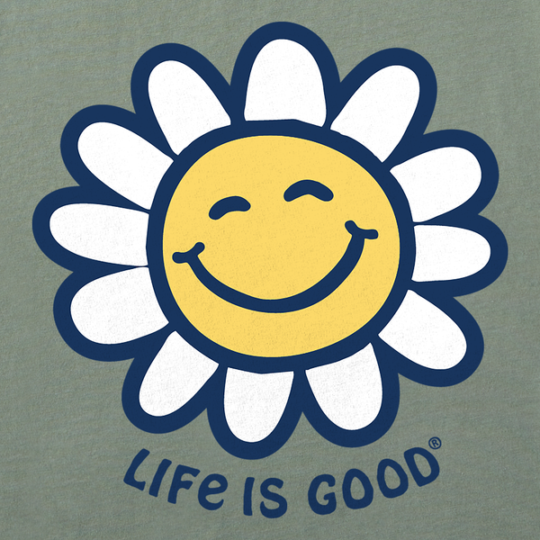 Women's Crusher Vee - Happy Smile Daisy