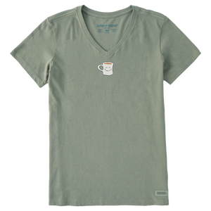 Women's Crusher Vee - Smile Coffee