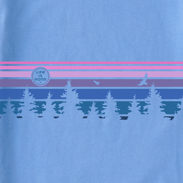 Women's Crusher Tank -Tree Striped Sky