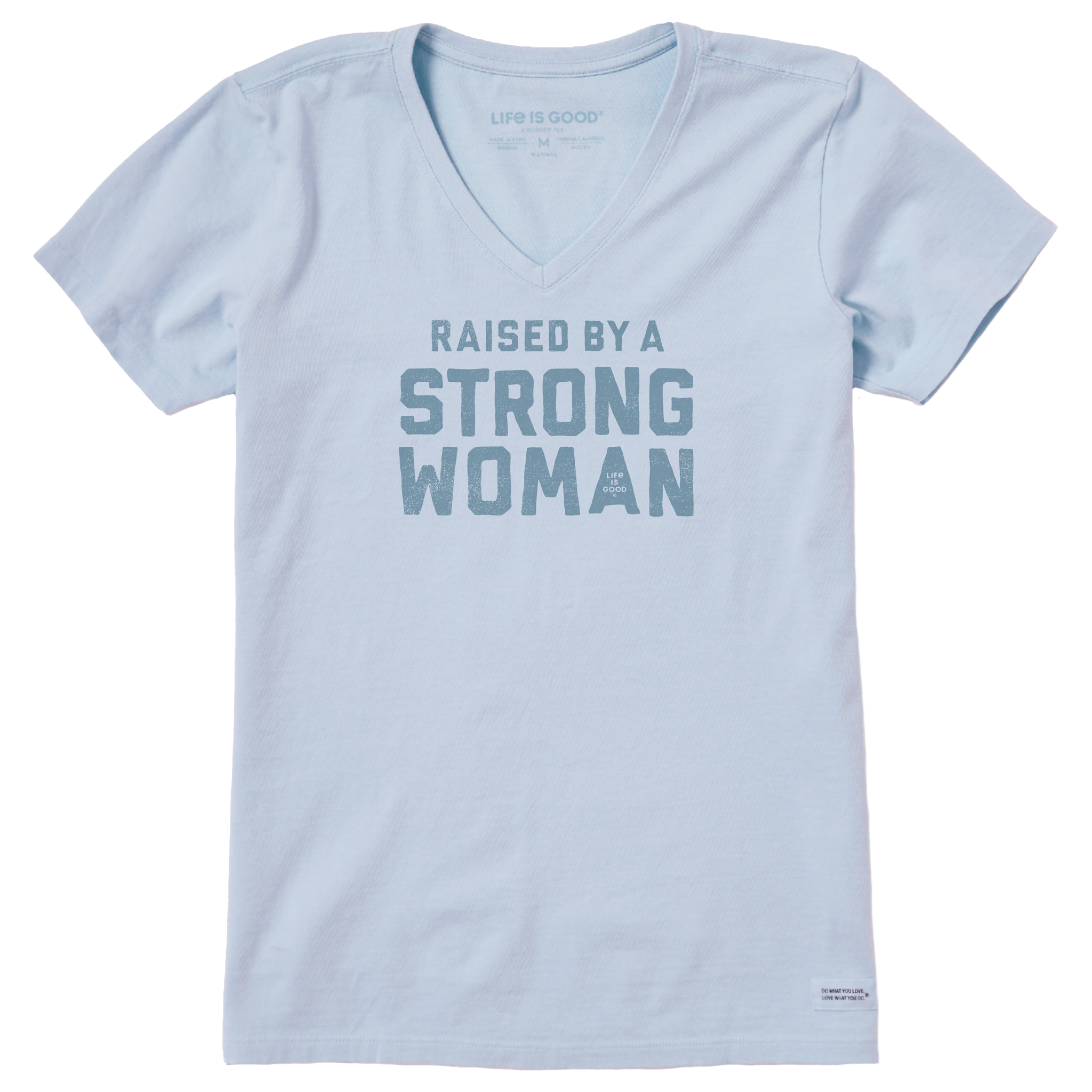 Women's Crusher-LITE Vee -  Raised By A Strong Woman