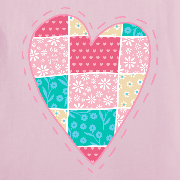 Women's Crusher-LITE Vee - Patchwork Quilted Heart