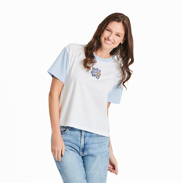NEW STYLE! Women's Boxy Tee -  Nice Daisy