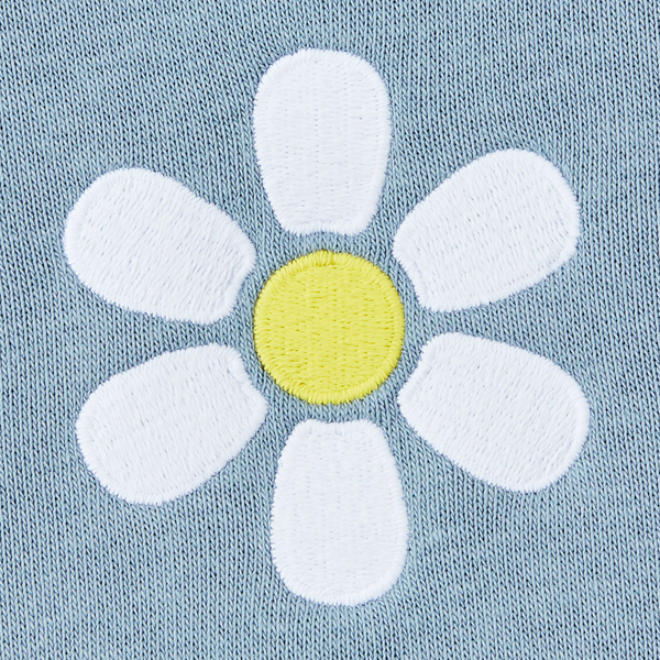 Women's Good Vibes Fleece Zip Hoodie- Simple Daisy