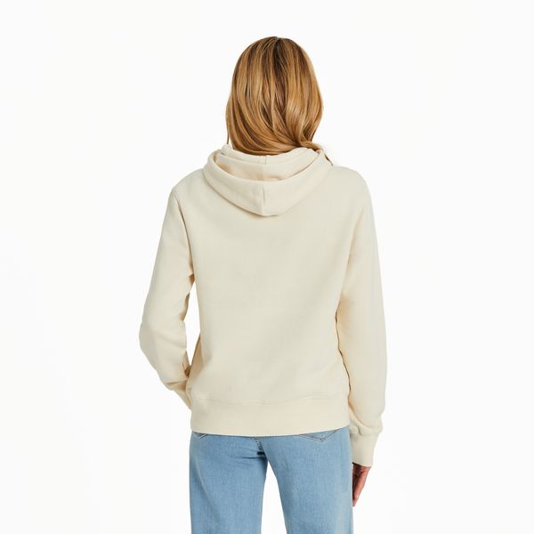 Women's Good Vibes Fleece Hoodie - LIG Wide Stripe