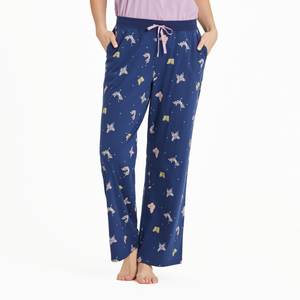 Women's Snuggle Up Sleep Pant - Celestial Butterflies