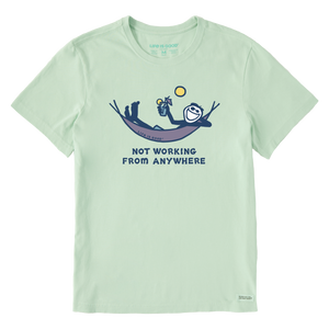 Men's Crusher Tee - Jake Not Working Hammock (Sage Green)