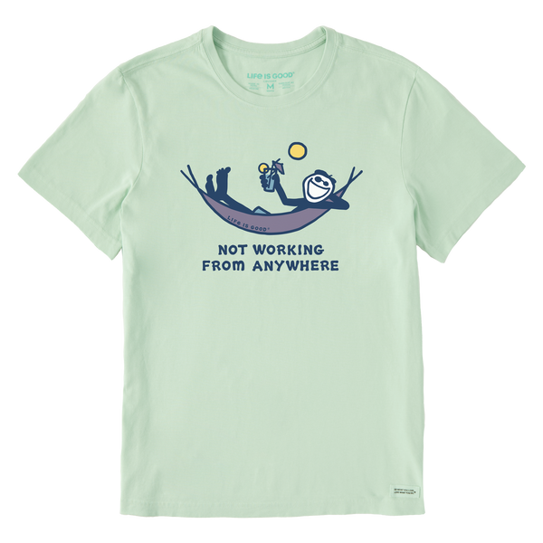 Men's Crusher Tee - Jake Not Working Hammock (Sage Green)