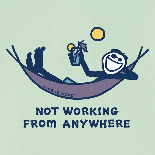 Men's Crusher Tee - Jake Not Working Hammock (Sage Green)