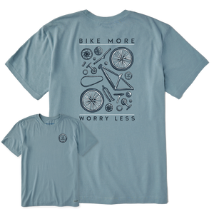 Men's Crusher Tee - Bike More Worry Less